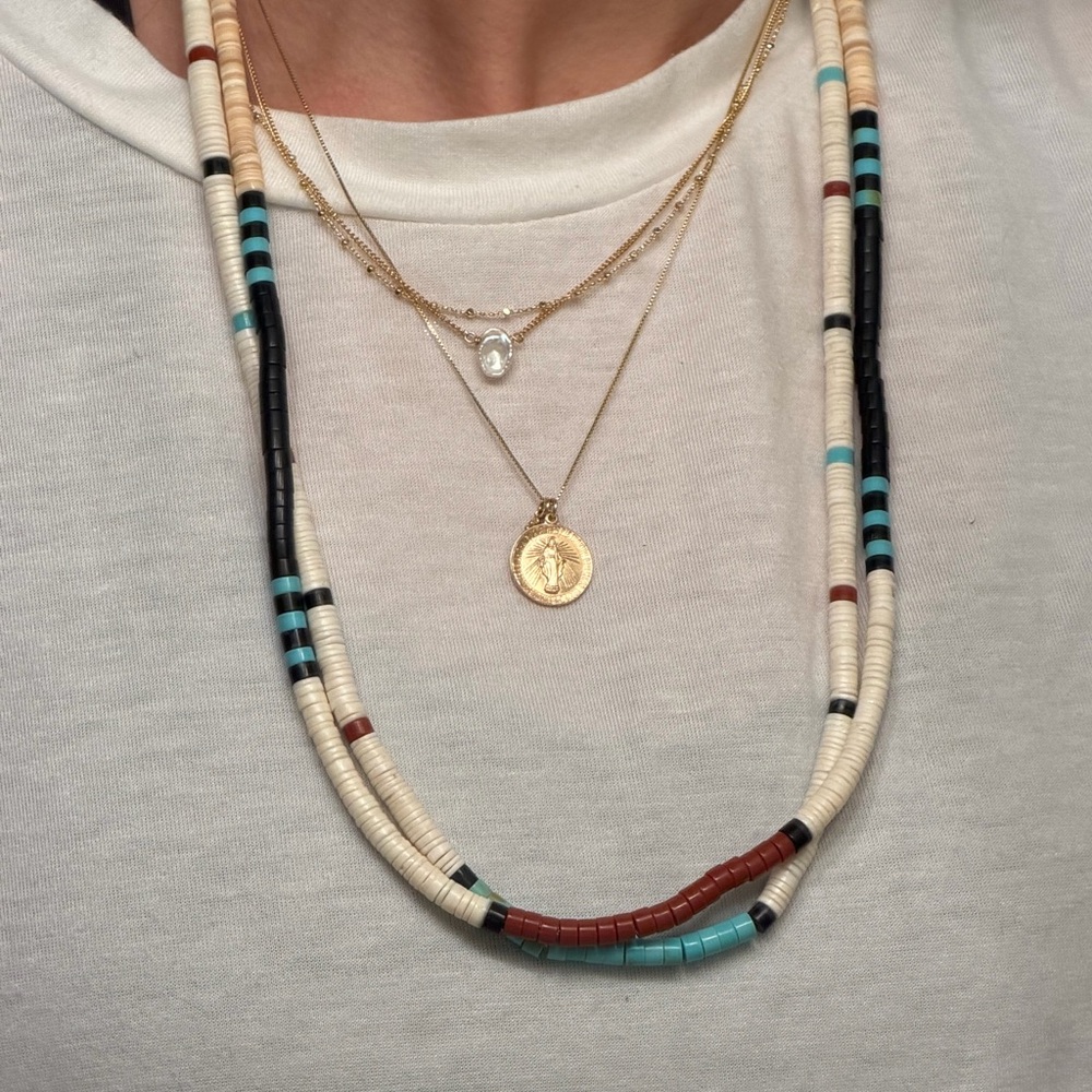Santo Domingo Heishi Turquoise Necklace